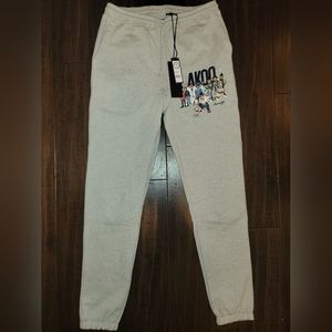 Akoo Gray Joggers sz Medium